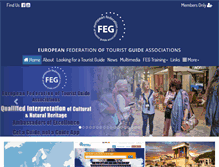 Tablet Screenshot of feg-touristguides.com